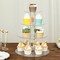 Clear 14" Round 4 Tier Acrylic Cupcake Dessert Display Stand Set Party Home